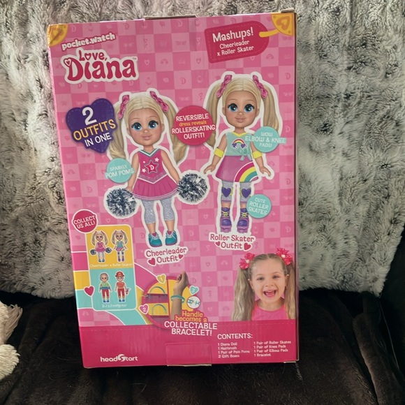 Pocket Watch Love Diana cheerleader/ roller skater doll HTF 13 inch new box, NIB - Picture 2 of 3